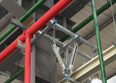 高邮该抗震支架的整体式支吊架结构协调性好